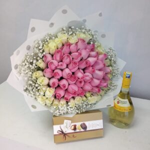 pinks and whites
