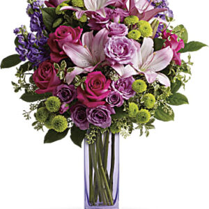 lavender glamour vase