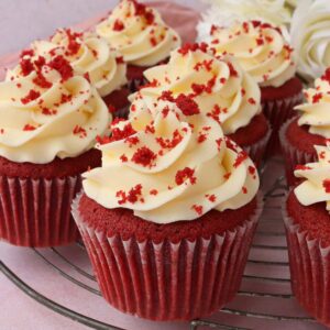 Red velvet cupcakes.