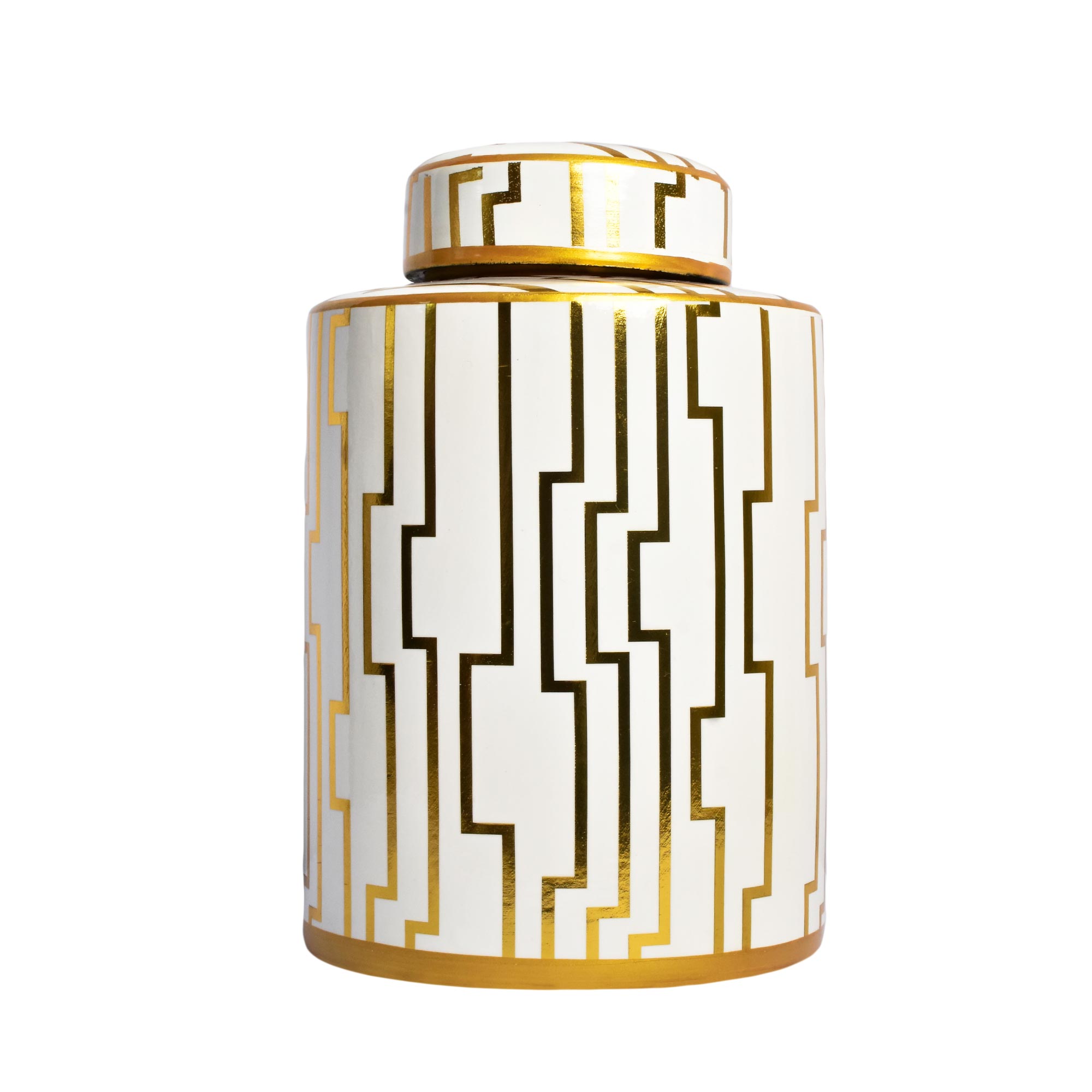 Gold checkered vase