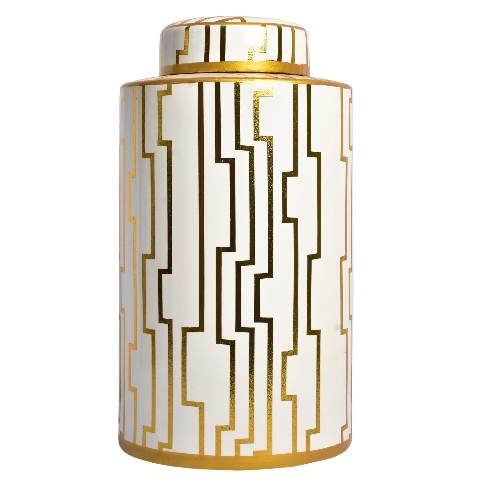 Gold checkered vase - Image 2