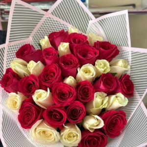 Heart in bloom bouquet
